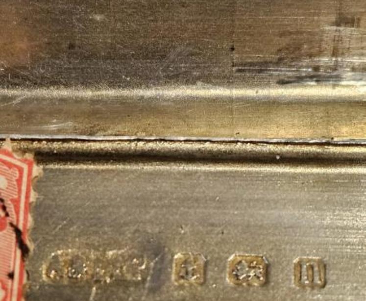 Engine Turned Silver Triple Stamp Envelope - Image 5