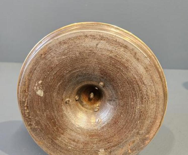 Superb Early Victorian Cast Iron And Bronze Candlesticks - Image 3