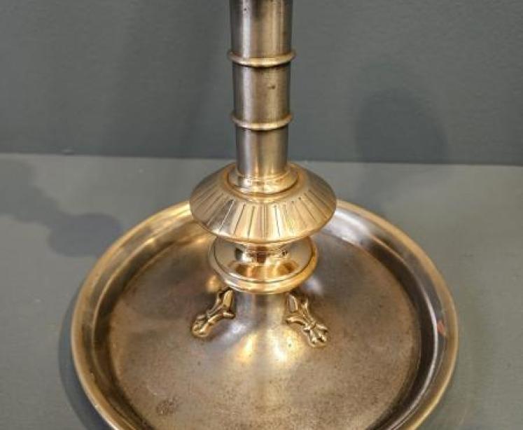 Superb Early Victorian Cast Iron And Bronze Candlesticks - Image 5