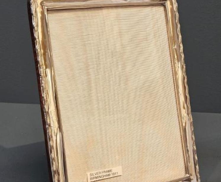 Silver Photo Frame with Decorative Border - Image 4