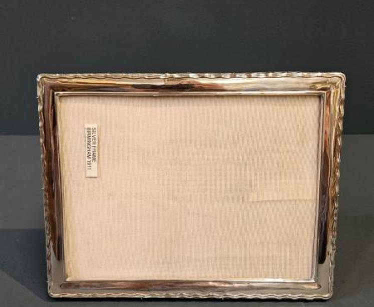 Silver Photo Frame with Decorative Border - Image 6