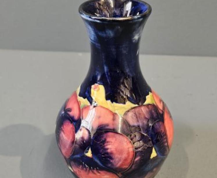 Moorcroft Pansy Bottle Vase - Image 1