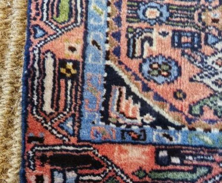 Antique Persian Wool Rug - Image 4