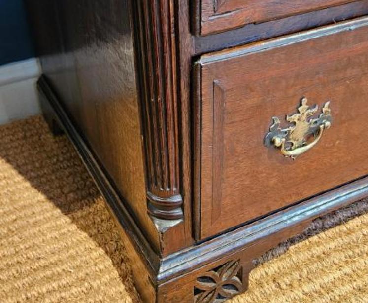 George III Oak Chest of Drawers - Image 5