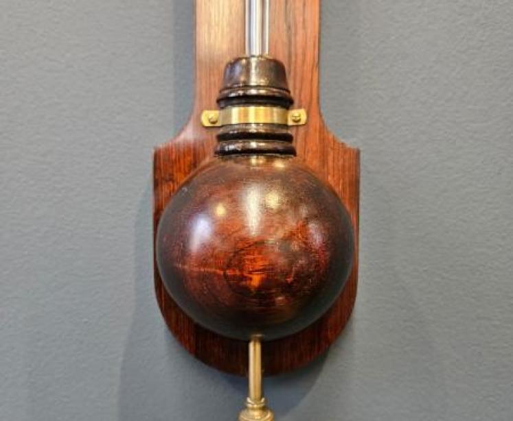 Victorian Rosewood Stick Barometer by Adie, Edinburgh  - Image 6