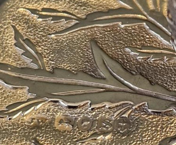 Silver Leaf Design Taper Candle Stick and Snuffer - Image 2