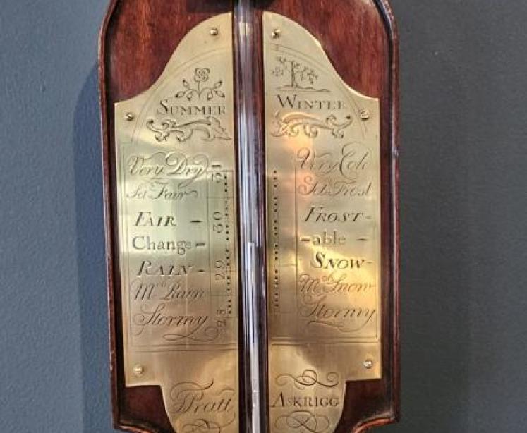 Primitive James Pratt Askrigg Wensleydale Stick Barometer  - Image 3