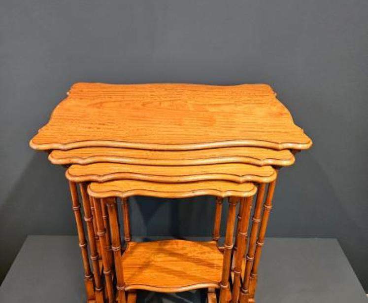 Nest of Edwardian Occasional Tables - Image 1