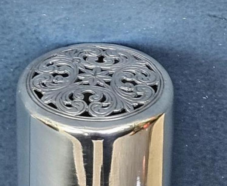 Rare George III Silver Tooth Brush Canister - Image 2