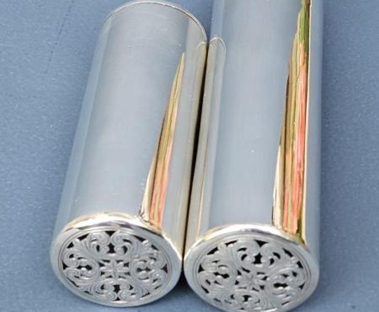 Rare George III Silver Tooth Brush Canister - Image 5