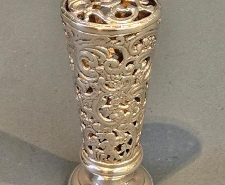 Large Victorian Silver Wax Seal - Image 1