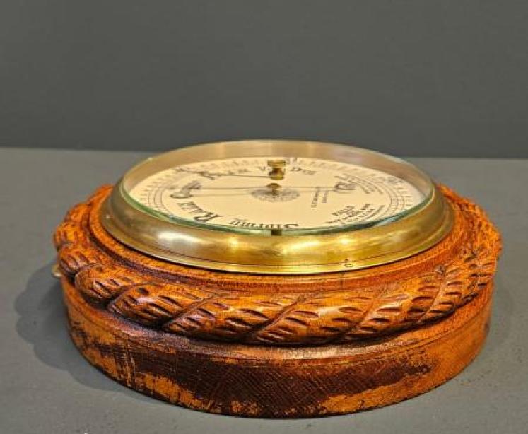 Victorian Oak Carlisle Ship's Barometer - Image 5