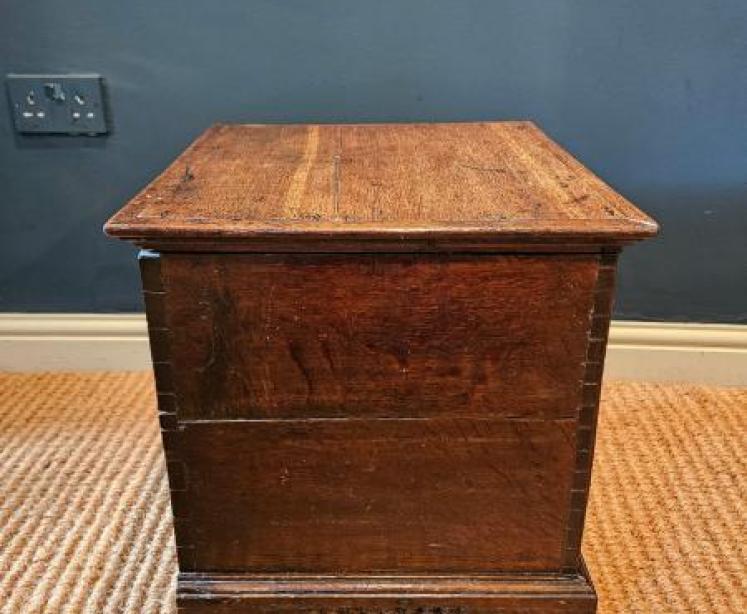 George II Oak Box Coffer  - Image 2