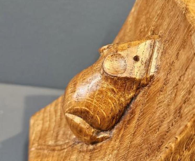 Pair of Thompson of Kilburn Mouseman Book Ends - Image 4