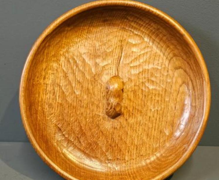 Large Thompsons of Kilburn Mouseman Bowl - Image 1