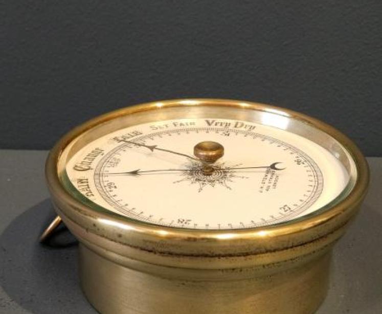 Victorian Marine Barometer by Steward of London - Image 2