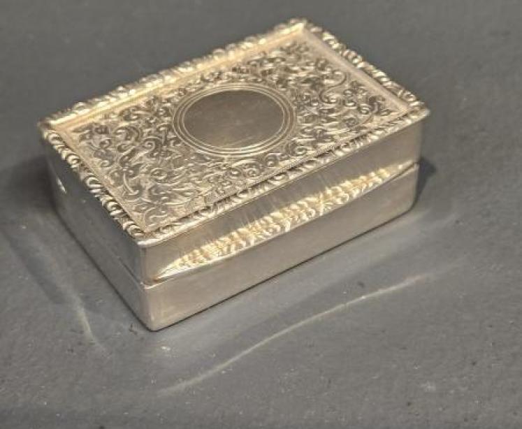 Fine Quality Edwardian Silver Table Snuff - Image 3