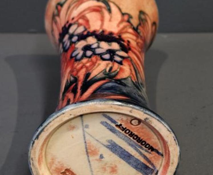 Rare Moorcroft Flambe Cornflower Vase - Image 5