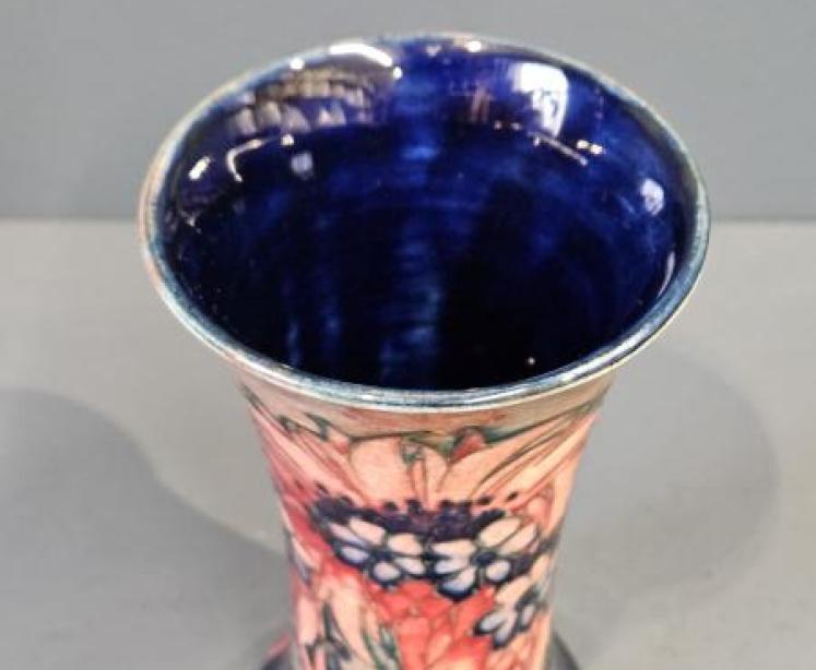 Rare Moorcroft Flambe Cornflower Vase - Image 6