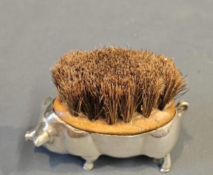 Edwardian Silver Pig Nib Wipe - Image 5