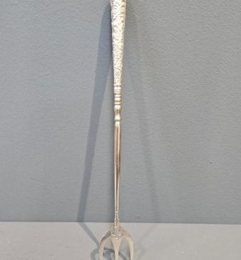 Victorian Silver Handle Bread Fork 