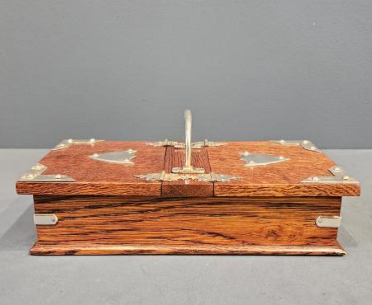 Victorian Oak Humidor Box - Image 2