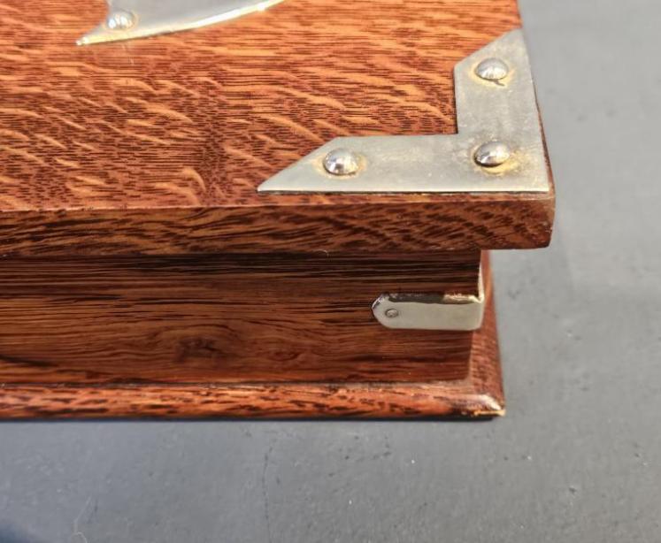 Victorian Oak Humidor Box - Image 4