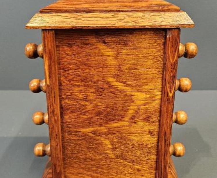 Edwardian Oak Perpetual Desk Calendar - Image 2