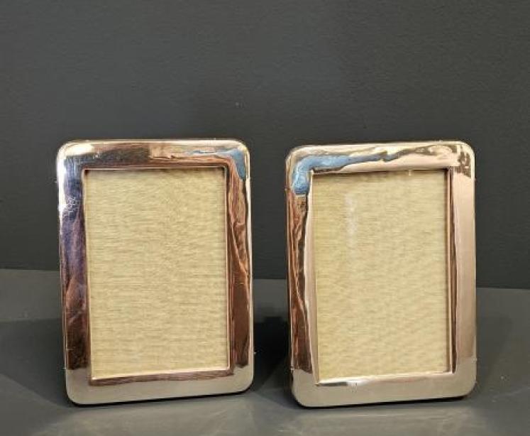 Matching Pair of Silver Photo Frames - Image 1