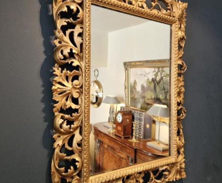 Victorian Timber Gilt Florentine Mirror - Image 3