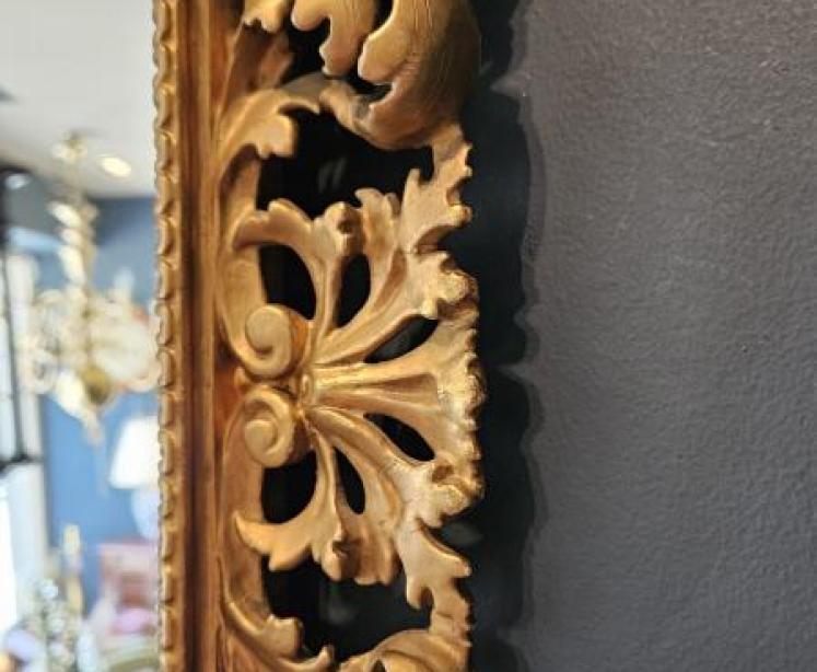 Victorian Timber Gilt Florentine Mirror - Image 4