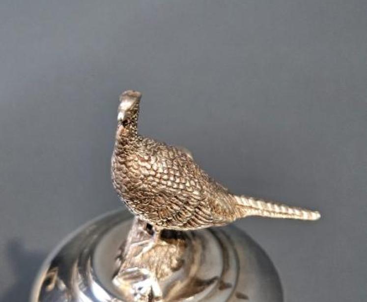 Silver Grouse Topped Bottle Cork - Image 4