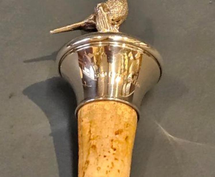 Silver Grouse Topped Bottle Cork - Image 6