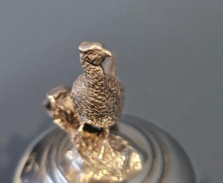Silver Grouse Topped Bottle Cork - Image 7