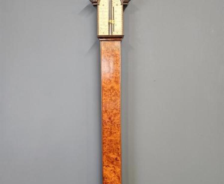 Early George II Stick Barometer by Simon Cade, Charring Cross - Image 1