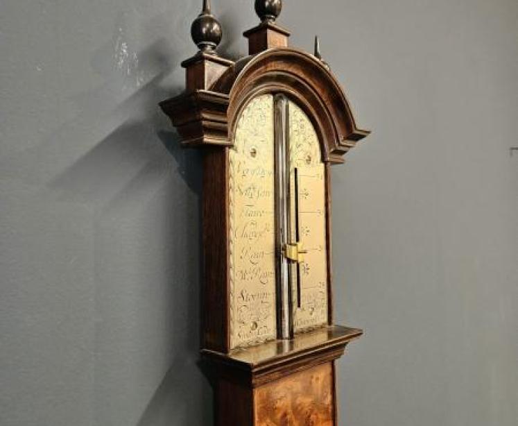 Early George II Stick Barometer by Simon Cade, Charring Cross - Image 5