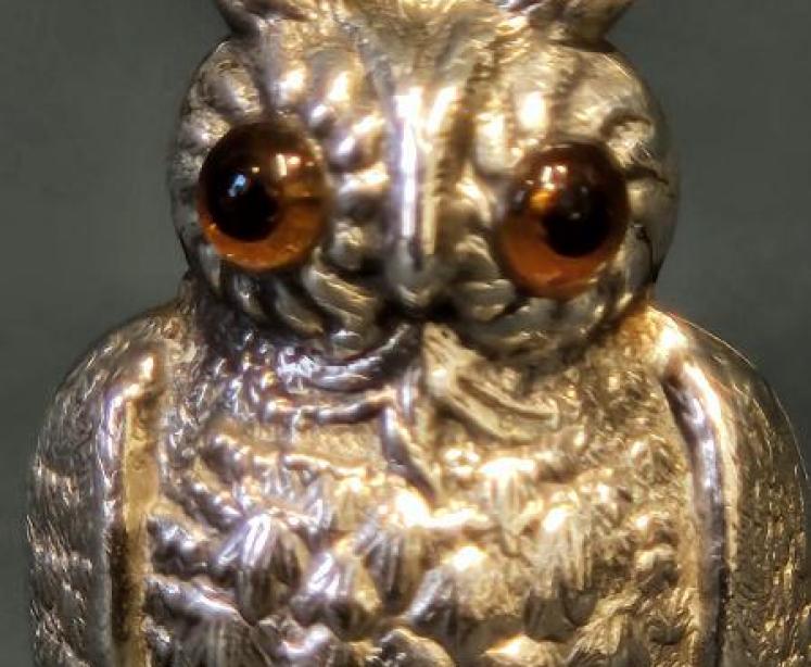 Rare Silver Owl Wax Seal - Image 2
