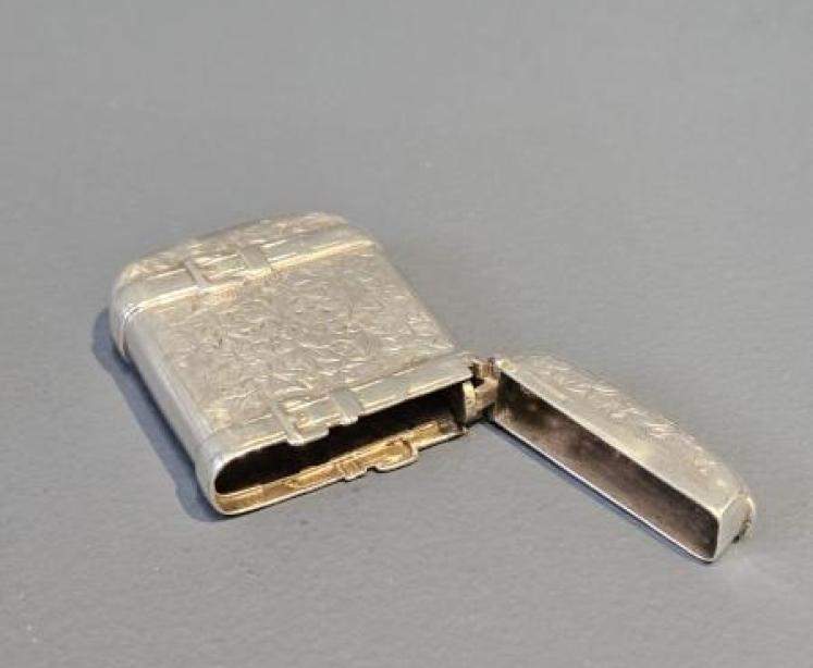 Superb Victorian Silver Wallet Vesta - Image 7