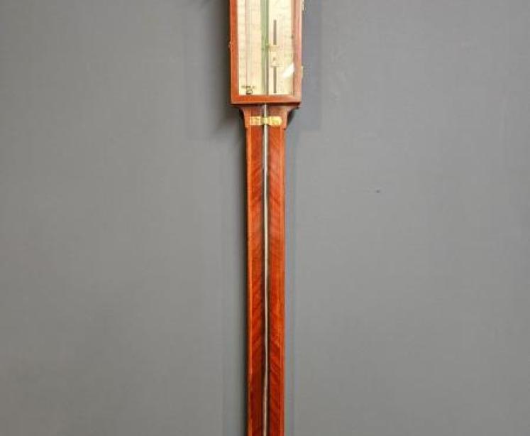Georgian Mahogany Shaftsbury Stick Barometer - Image 1