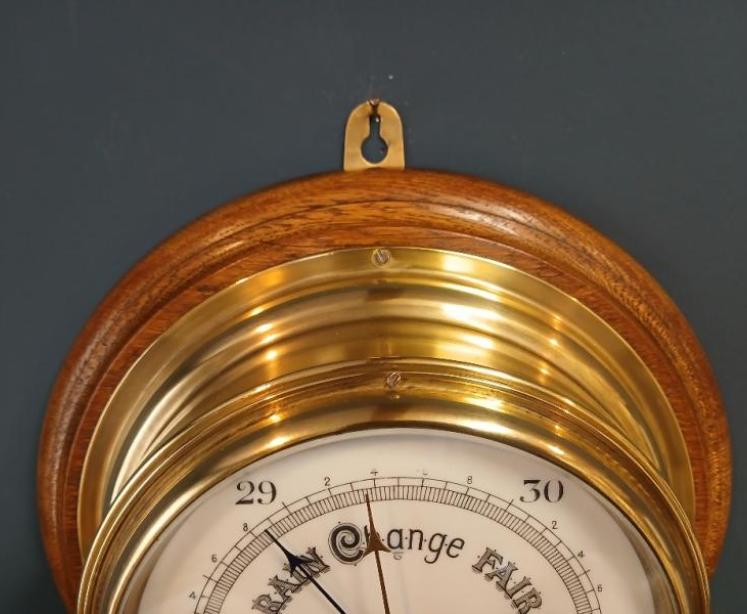 Victorian Barker of Kensington Bulkhead Barometer - Image 3