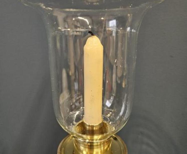 Pair of Edwardian Candlesticks and Shades - Image 2