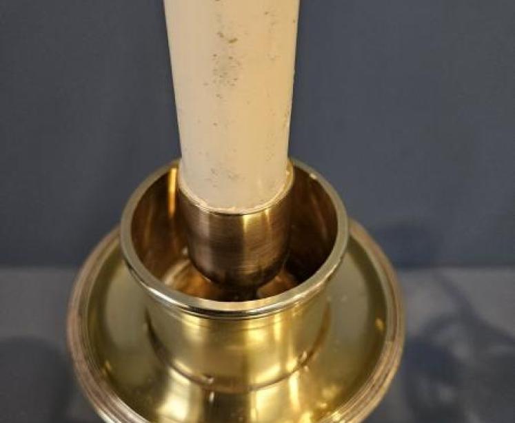 Pair of Edwardian Candlesticks and Shades - Image 4