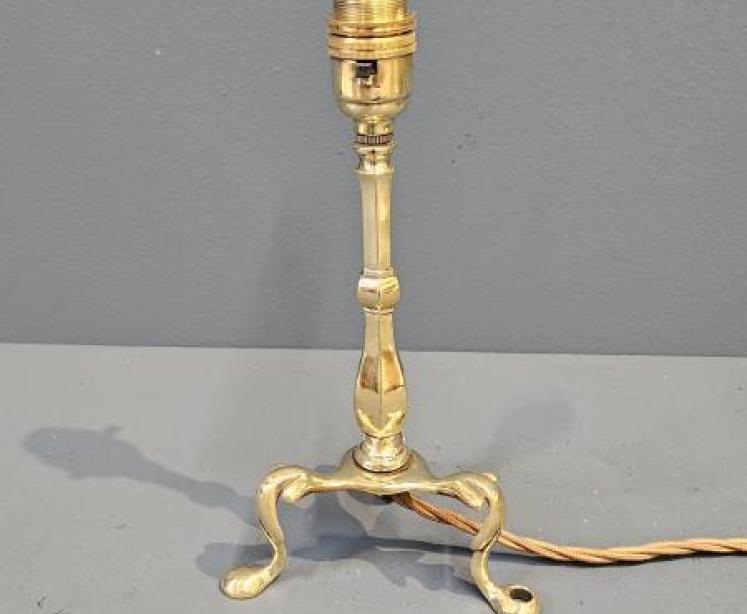 Edwardian Brass Pullman Lamp - Image 1
