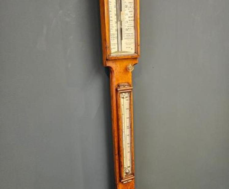 Victorian Oak Admiral Fitzroy Storm Barometer - Image 5