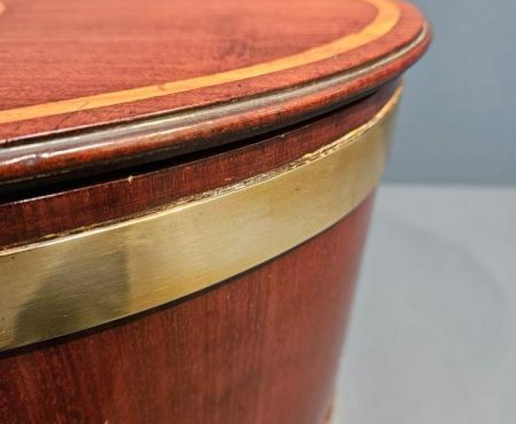 Georgian Mahogany and Brass Bound Ice Box - Image 6