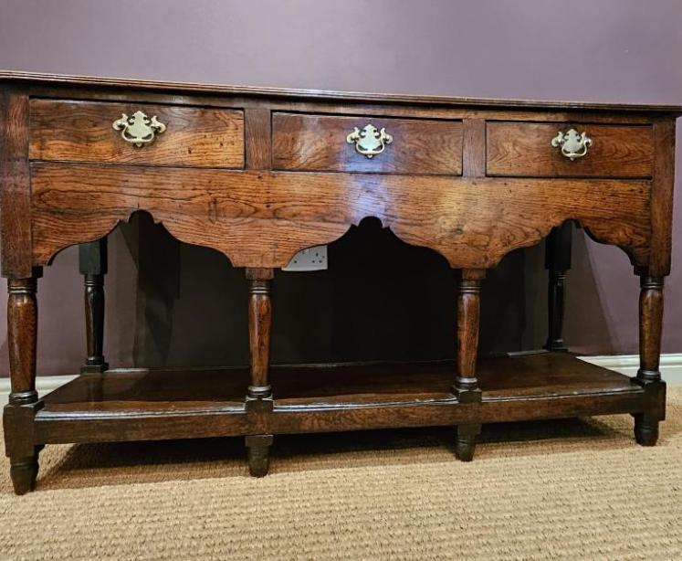 George III Country House Oak Dresser - Image 1