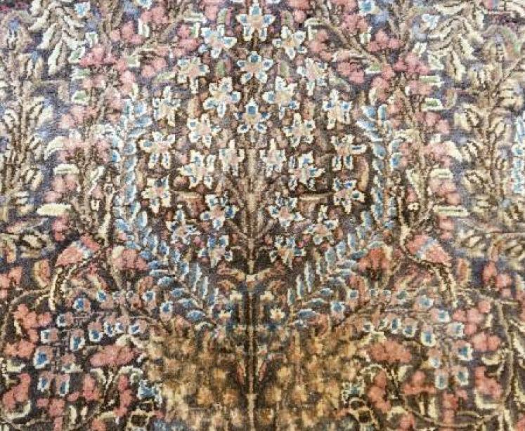 Unusual Fine Quality Persian Pure Wool Rug - Image 7