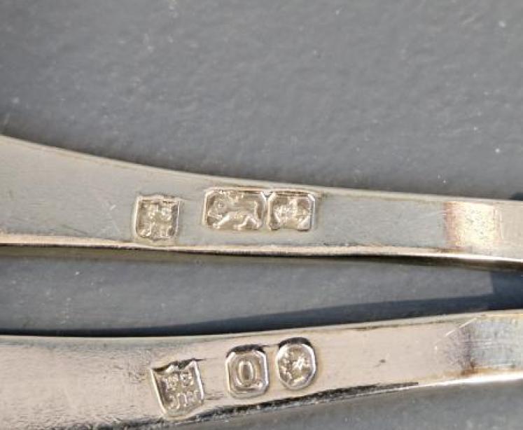 Superb Victorian Cast Silver Grape Scissors - Image 6