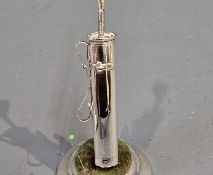Silver Golf Bag Pin Cushion - Image 4