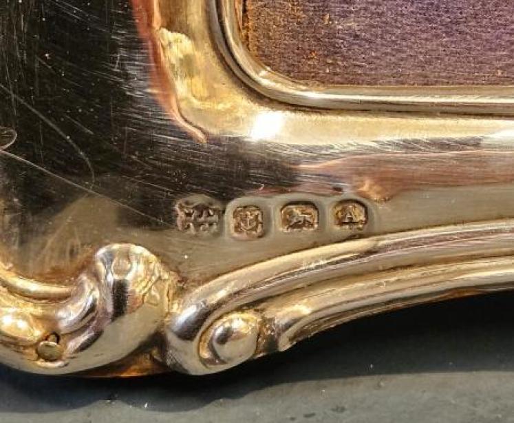 Embossed Silver Portrait Sized Photo Frame  - Image 3